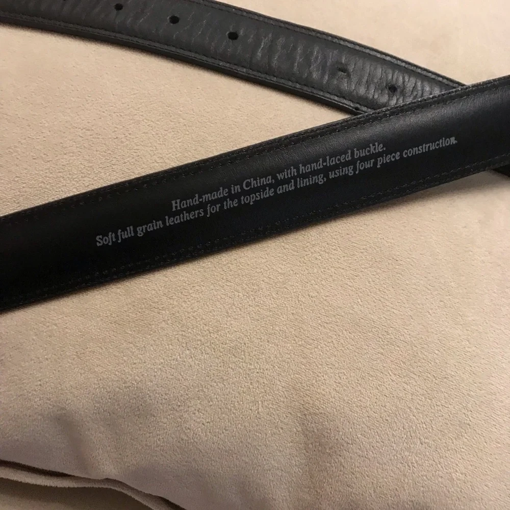 Leather belt